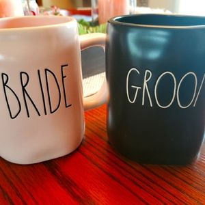 Rae Dunn Bride & Groom Mugs